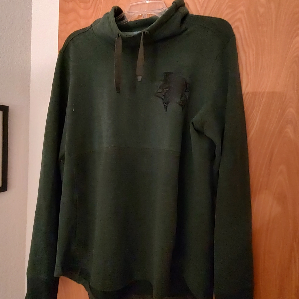 Upcycled L.L. Bean Forest Green Hoodie